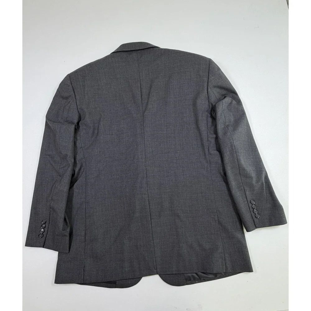 Jos. A. Bank Men's Sz 44R Suit Blazer Jacket 100% Wool Gray Subtle Stripes
